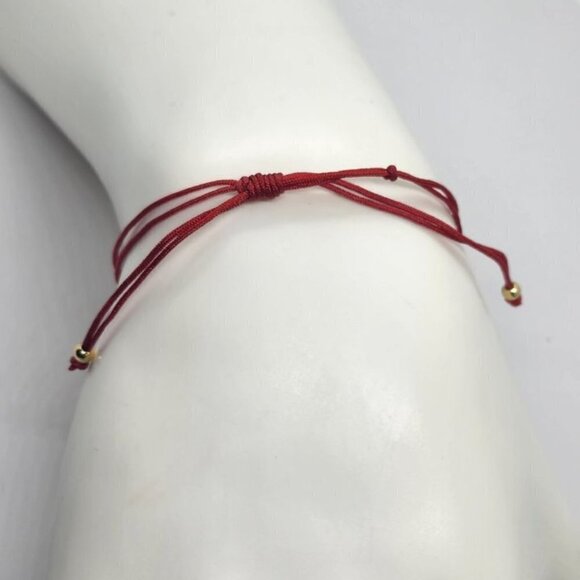 Adjustable Bracelet with Round 925 Silver Charm - Picture 2 of 3